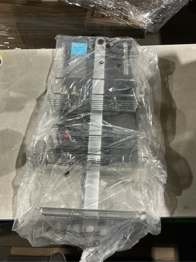 Condition photo showing Good Condition for simplehuman adjustable and extendable shower caddy large, stainless steel and anodized aluminum