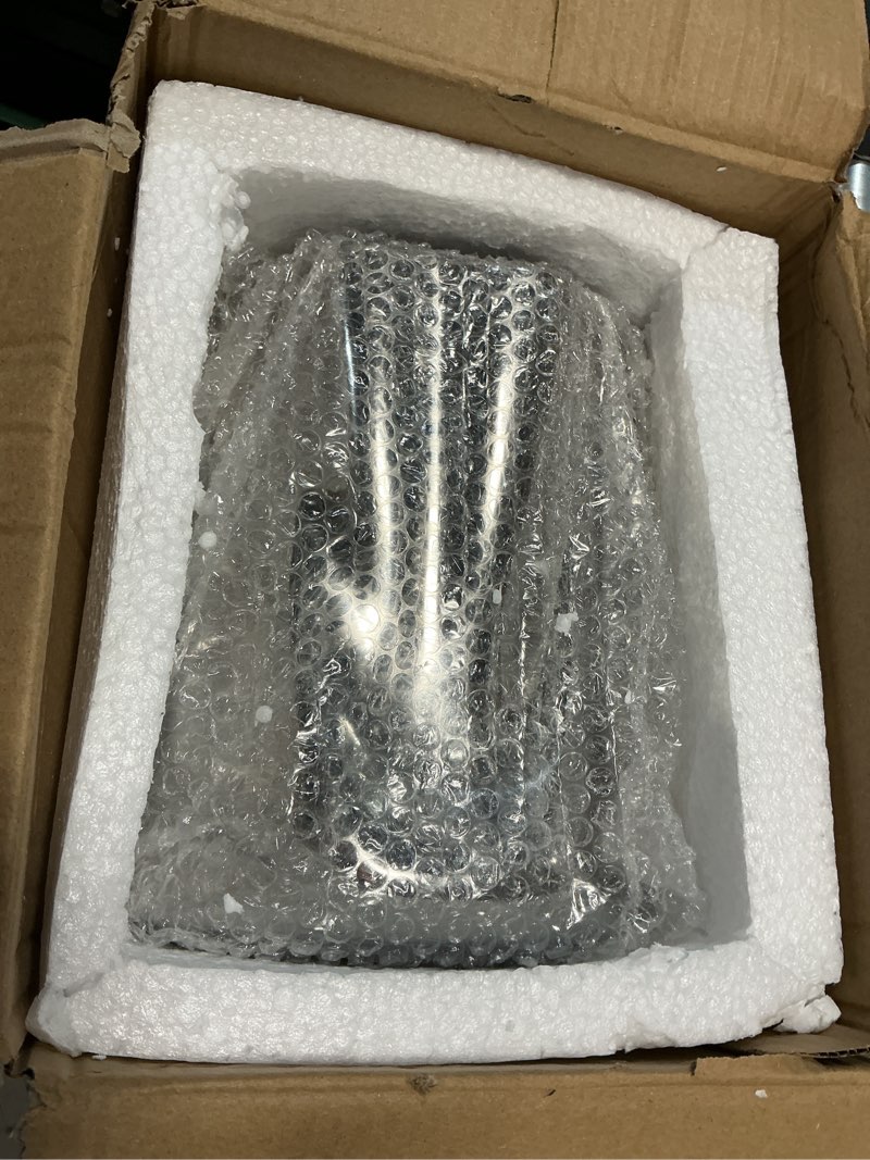 Condition photo showing New/Like New for silver vase, paper bag modern minimalist metallic luster ceramic flower vase for home decor, table, living room decoration, shelf decor, mantel (silver-large)