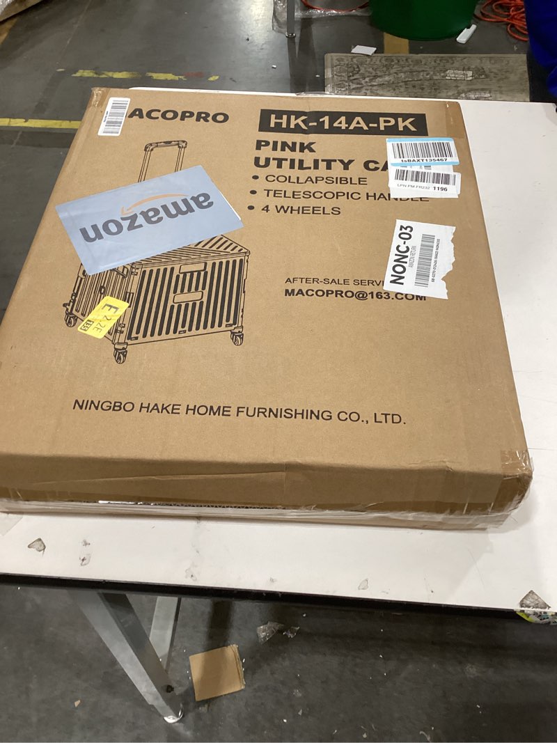 Condition photo showing As Is for Pink utility cart