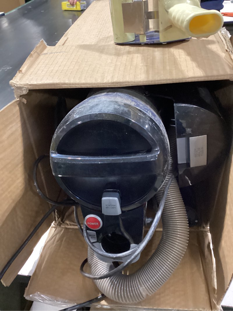 Condition photo showing As Is for hoover maxlife pro pet swivel vacuum cleaner, bagless upright vac, hepa media filtration, maxlife system, windtunnel technology, corded vacuum cleaners for home use