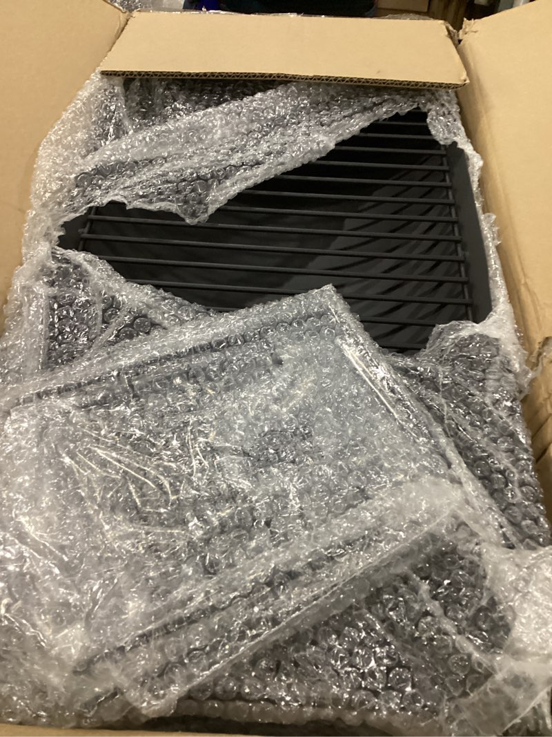 Condition photo showing Good Condition for 27 inch charcoal ash pan replacement for char-griller 1224 1324 2121 2222 2727 2828 2929, for charbroil 17302056 grill grates replacement with 2pcs grate hanger 27 ash pan