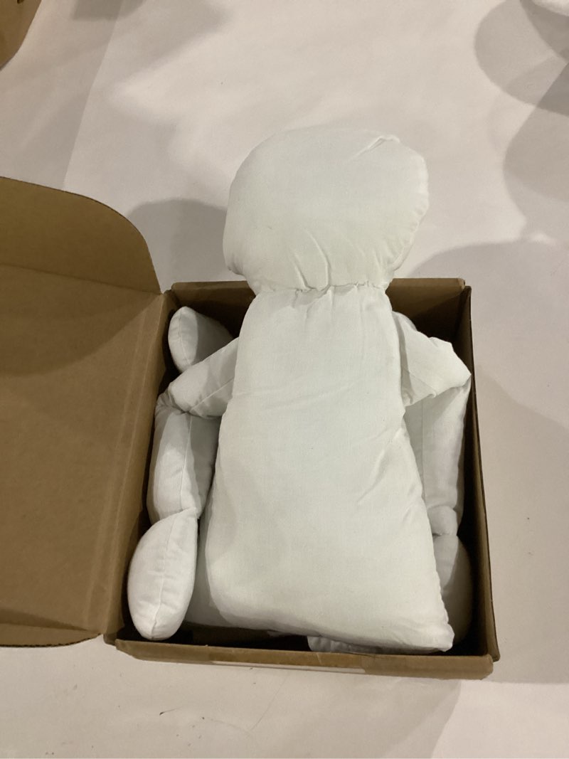 Condition photo showing Good Condition for 1 pcs cloth doll body blank models pre-stuffed muslin doll bodies for making therapy reiki energy dolls angels scarecrows primitive dolls for adult therapists diy drawing (18 inches,unique)