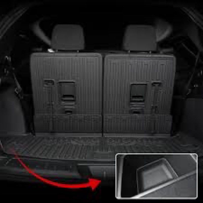 JOULARISE Cargo Mat Backrest Mats for 2016-2025 2026 Dodge Durango 6/7 Seats Car Mat Accessories, Al