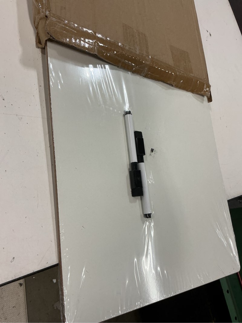 Condition photo showing Good Condition for 12x20 dry erase whiteboard, double sided, for exams, school, home, office - 2 markers and 1 eraser included