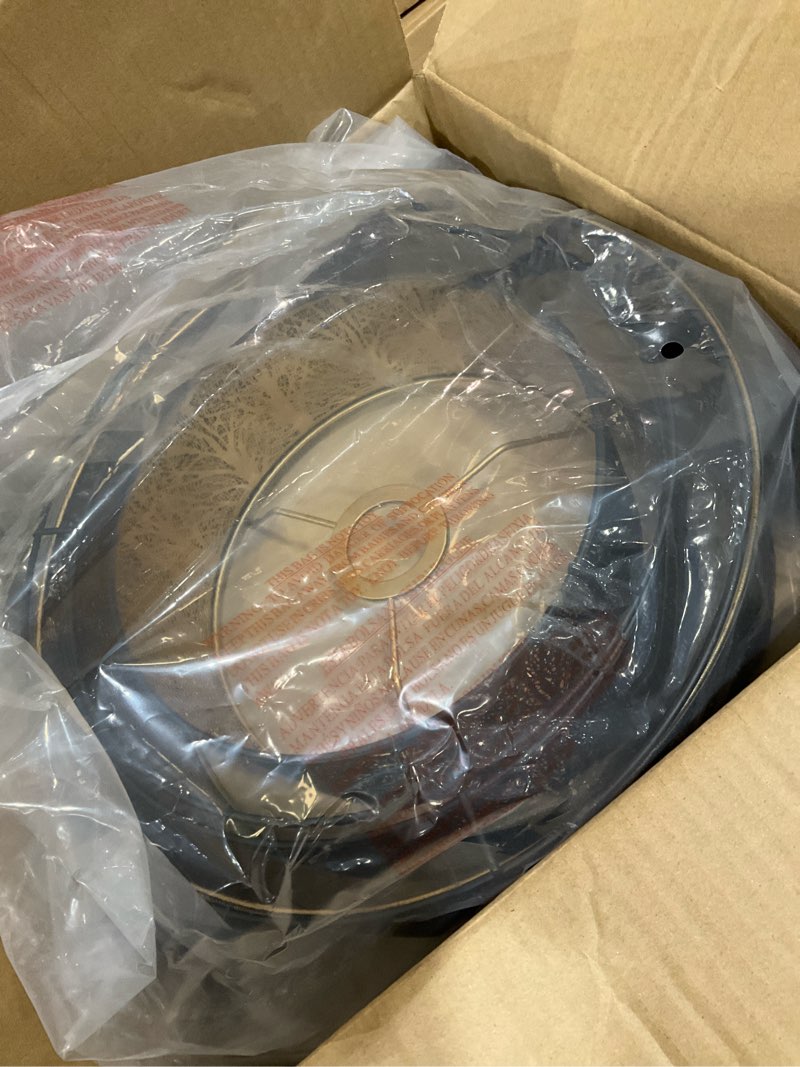 Condition photo showing As Is for Lampshade Drum Lamp Shade 13.2" Width x 9.99" High x 1.63" Fitter (Spider) Metal Black Gold Large 3-tier Cake Lamp Shades for Floor Lamps, Bedside Lamp & Table Lamp - Etched - Lampshades Replacement Black&Gold 13.2×10"