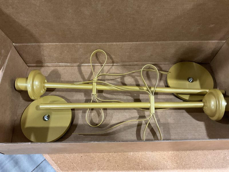 Condition photo showing Good Condition for bow taper candle holders, set of 2 candle stick holders set, modern decorative centerpiece for table mantel wedding housewarming gift (gold)