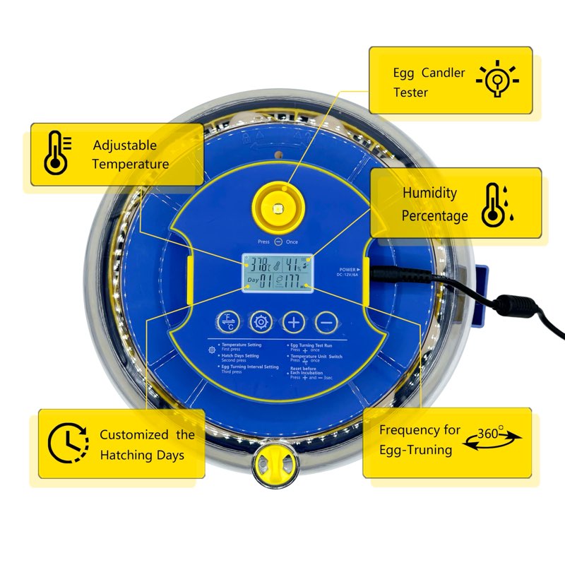 18 Egg incubators, Smart Incubator?Chic Cozy Incubator?Nurture Right 360 Incubator, incubators for Hatching Eggs?Quail Egg Incubator