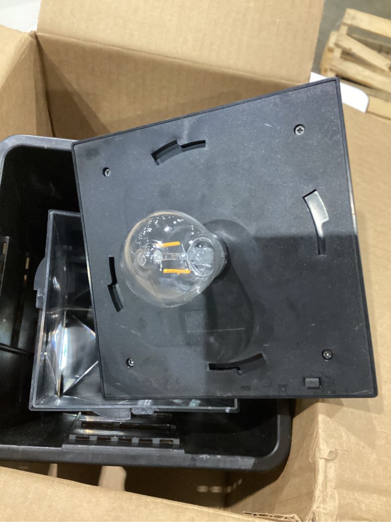 Condition photo showing Good Condition for 59" solar lamp post with planter 2-in-1, solar post lights outdoor waterproof, dusk to dawn warm yellow lights, outdoor planter for real or fake flowers, solar lights for lawn, patio, front/back door