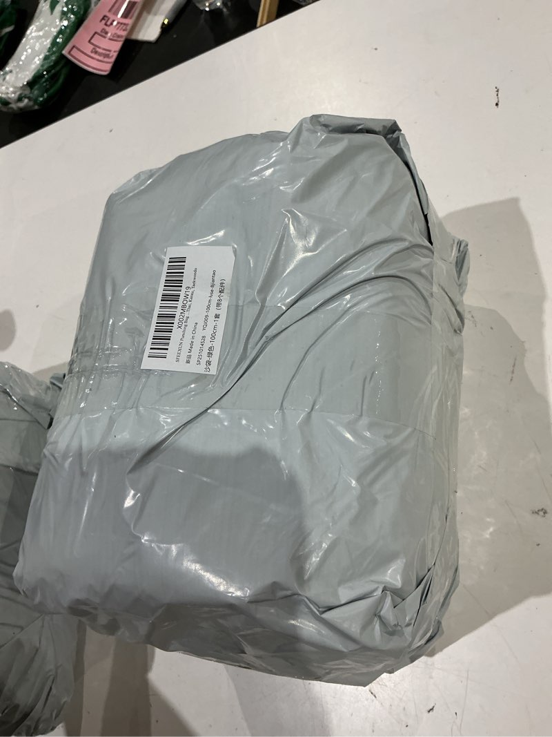 Condition photo showing New/Like New for punching bag for man women kids, indoor/garden boxing bag unfilled heavy bag set with punching gloves, chain, ceiling hook for mma, kickboxing, muay thai, karate, taekwondo 3.3ft black