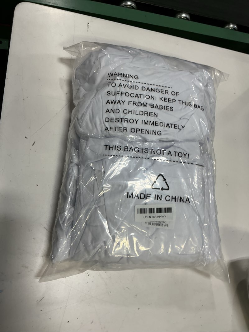 Condition photo showing Good Condition for Peomeise Stretch Spandex Folding Chair Cover for Wedding Party Dining Banquet Event (White,12pcs) White 1