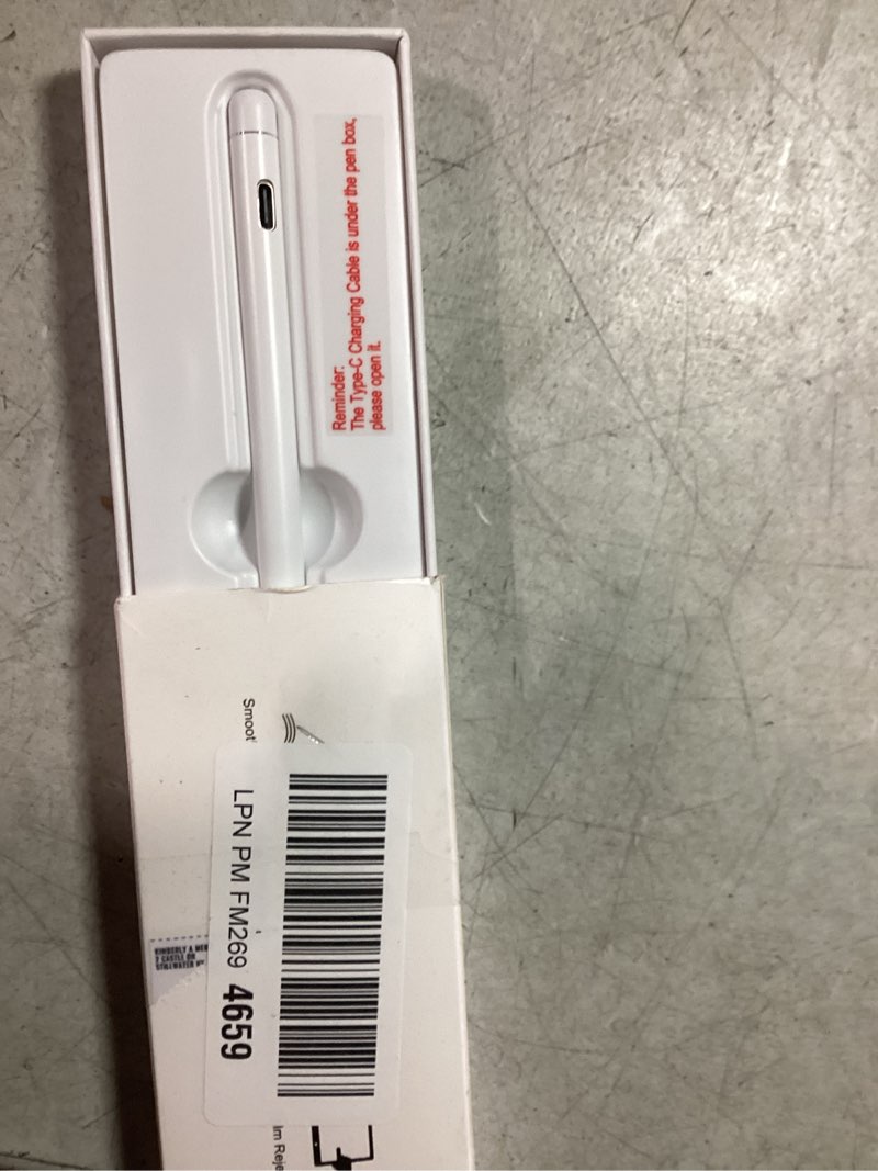 Condition photo showing New/Like New for Stylus Pen for iPad 10th&9th Generation, Fast Charging Apple iPad Pencil with Palm Rejection, Tilt Sensitivity, Work for iPad Air 3/4/5, iPad Mini 5/6, iPad 6/7/8/9/10, iPad Pro 11", iPad Pro 12.9" White