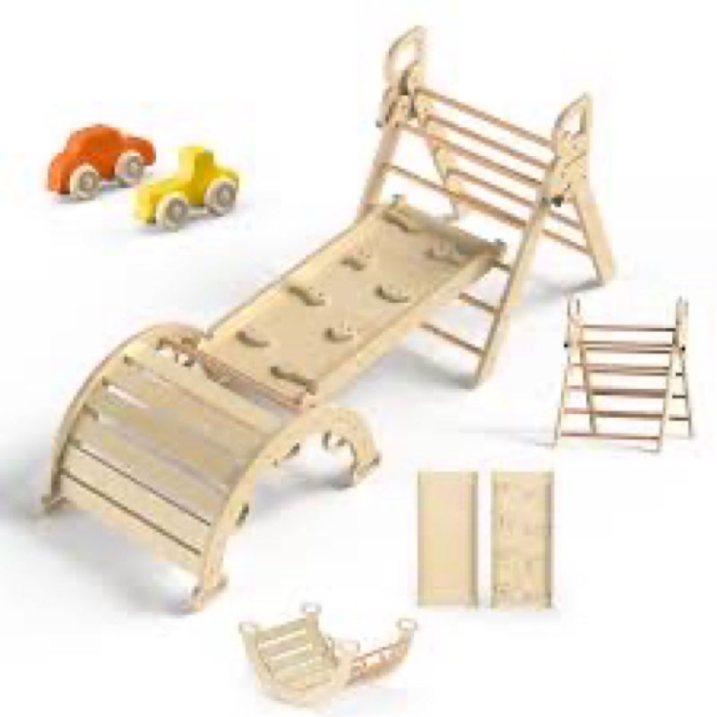 X004030WQX BlueWood Pikle Trian.., LadderiNatural Wcodj New