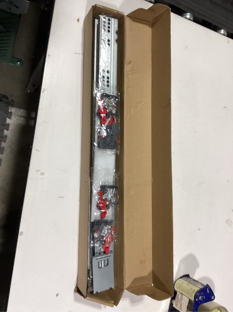 Condition photo showing Good Condition for 24 Inch Soft Close Undermount Drawer Slides, Concealed Drawer Rails with Rear Brackets for Kitchen Cabinets, TV Stand, Closet Drawers (1 Pair) (24 Inch)