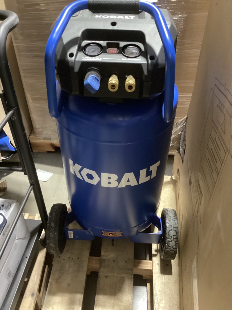 Condition photo showing Good Condition for kobalt 20-gallon portable electric 175 psi vertical air compressor
