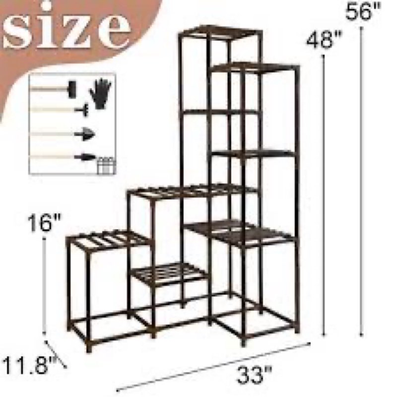 Plant Stand Indoor Outdoor 14 Tier Large Corner Plant Stand Tall Plant Shelf ...