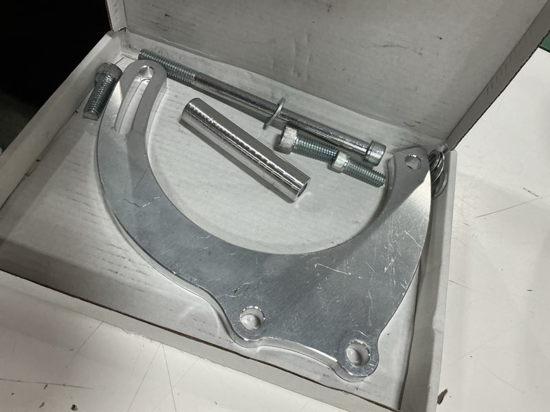 Condition photo showing Good Condition for alternator bracket long water pump mid mount fits for sbc chevy 283, 302, 305, 327, 350 & 400