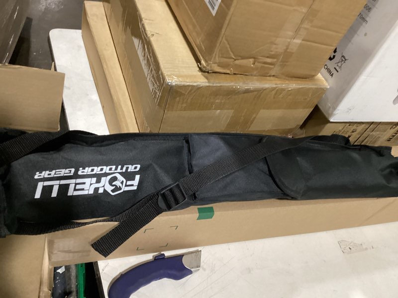 Condition photo showing New/Like New for Foxelli Carbon Fiber Trekking Poles – Lightweight Collapsible Hiking Poles with Cork Grips, Lever Locks & All Terrain Accessories Blue