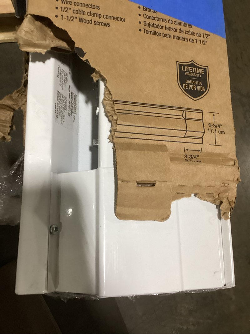 Condition photo showing As Is for 96 In. 2,000/2,500-Watt 240-Volt Electric Baseboard Heater In White