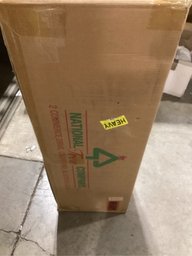 Condition photo showing New/Like New for National Tree Company 7 ft Pre-Lit Dunhill Fir Full Artificial Christmas Tree, 700 Clear Lights, 2,144 Tips, Includes Stand, Green