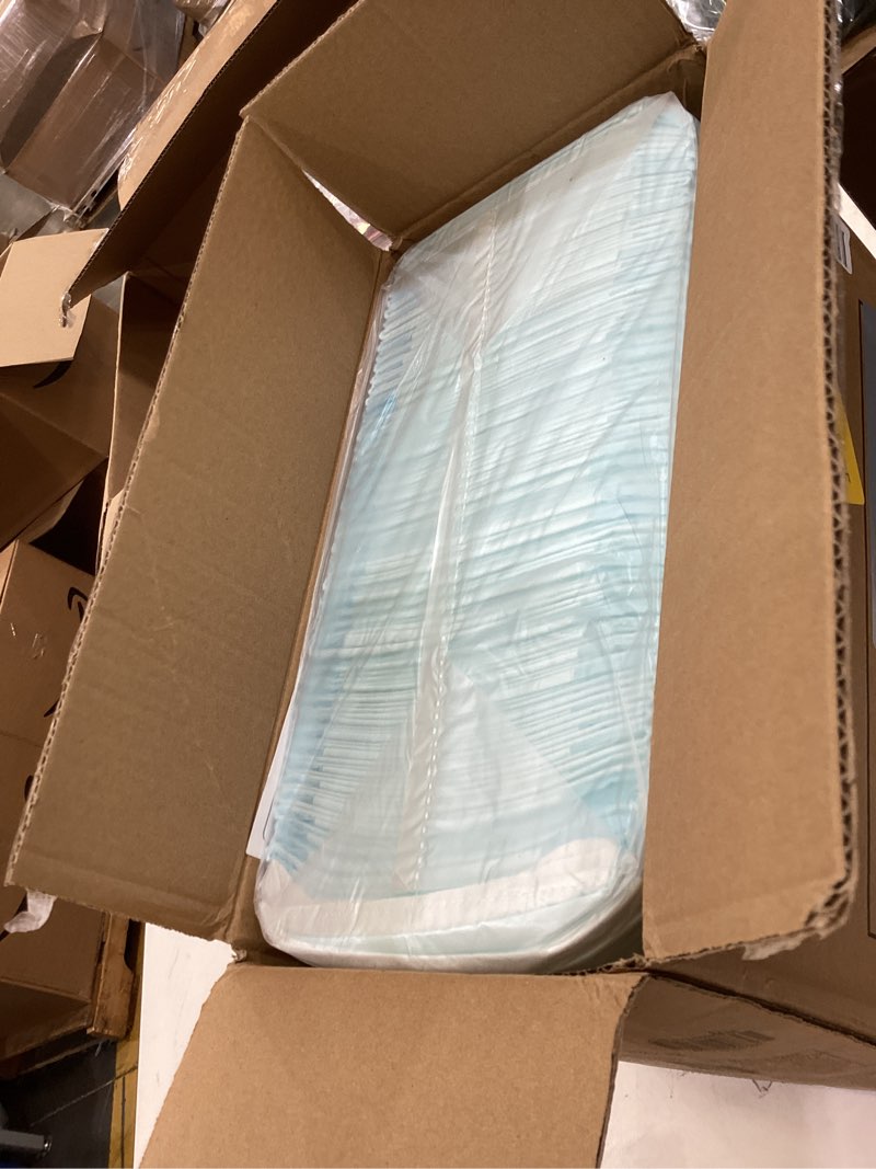 Condition photo showing New/Like New for amazon basics dog and puppy pee pads, 5-layer leak-proof super absorbent, quick-dry surface, potty training, regular (22x22"), 100 count, blue & white