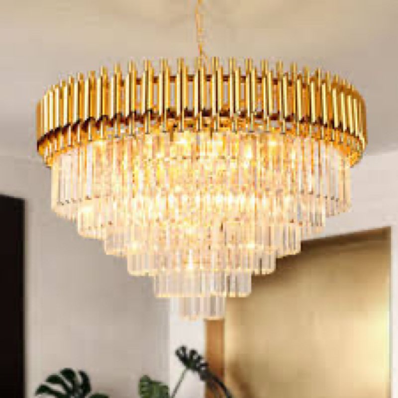 melar 17 - light dimmable tiered chandelier