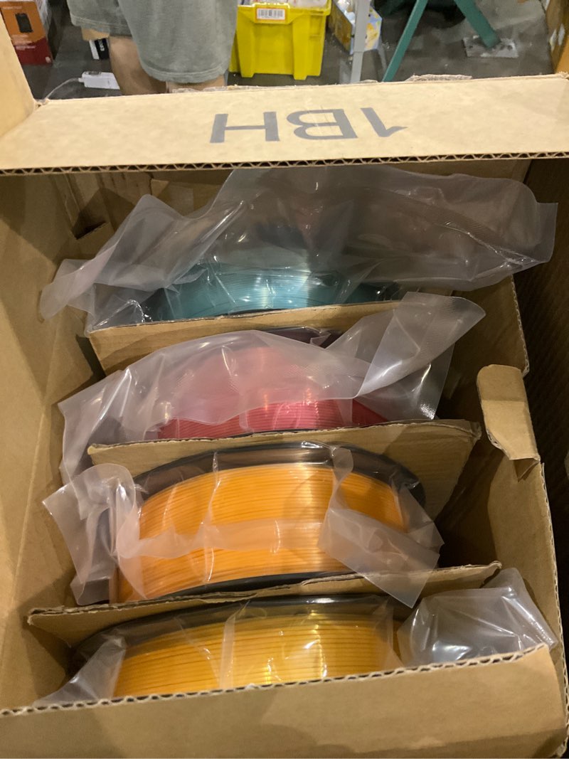 Kingroon Silk PLA Bundle 3D Printer Filament, Dimensional Accuracy +/- 0.03 mm, 4 kg Spool(8.8lbs), 