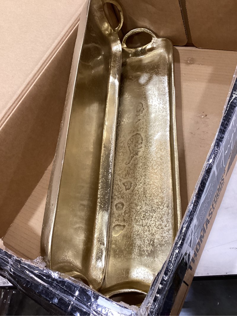 india handicraft modern classic decorative serveware 23.5 x 6 inch aluminum long oval serving tray w