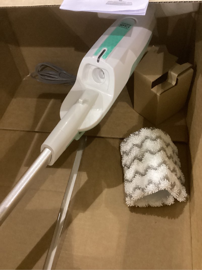 Condition photo showing Good Condition for Shark Steam Mop with 2 Machine Washable Dirt Grip Pads, Removable Water Tank, Lightweight, Steam Cleaner for sealed Hard Floors, Marble, Stone, Hardwood, Tile, Laminate, White/Seafoam, S1000 Steam Starter