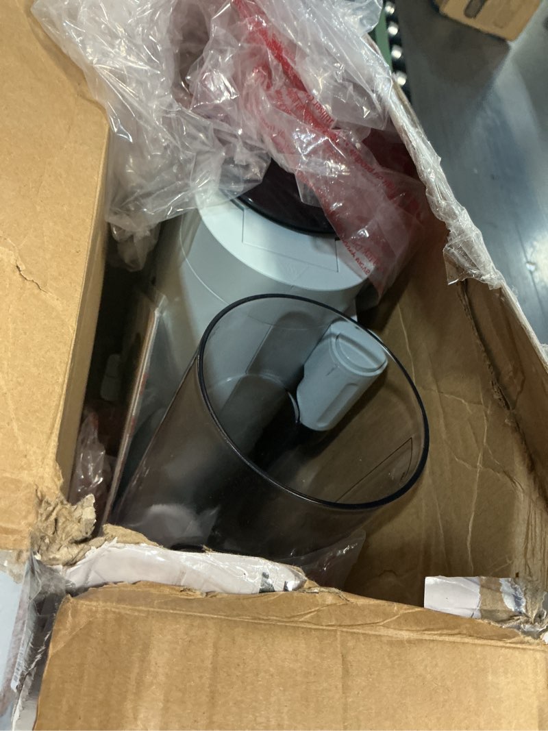 Condition photo showing As Is for ninja pods & grounds specialty single-serve coffee maker, k-cup pod compatible, built-in milk frother, 6-oz. cup to 24-oz. travel mug sizes, iced coffee maker, glacier blue, pb051gb
