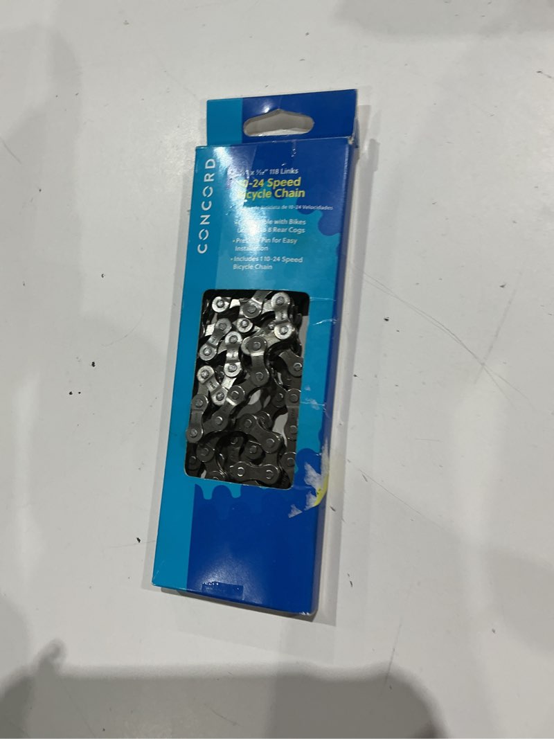 Condition photo showing Good Condition for concord replacement multi-speed steel bicycle chain, 10-24 speed