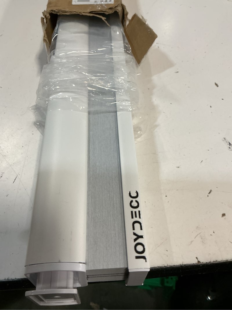Condition photo showing Good Condition for joydeco no tools no drill window blinds for indoor windows, blackout shades cellular shades cordless, no drill blinds for windows, window shades for home, bedrooms, doors (white, 25" w x 64" h) white - no drill design 25"w x 64"h