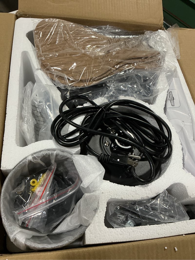 Condition photo showing Good Condition for orison outdoor ceiling fans with lights for patio, 24" weatherproof ceiling fan, gazebo fan remote & app control, 3cct dimmable,caged plug in ceiling fan with hanging hook for pergola porch canopy
