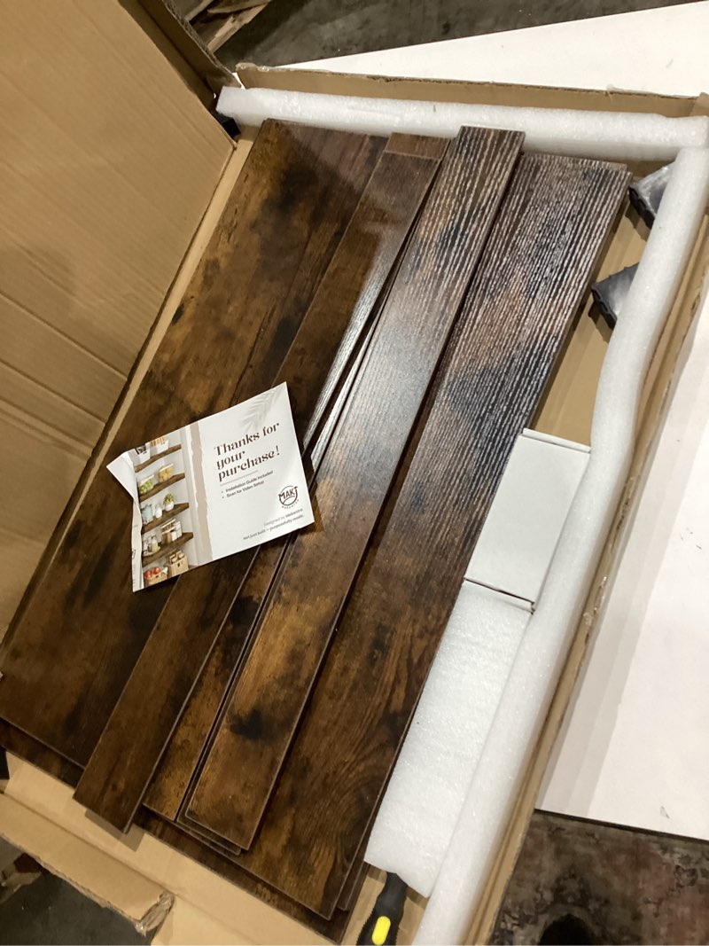Condition photo showing Good Condition for 4 pcs 27×16 wire shelf cover – engineered wood wire rack covers for shelves, rustic farmhouse style for pantry, closet (4 pcs, 27×16 inch) 27"w × 16"d 4