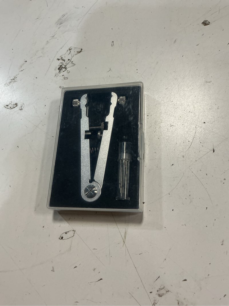 Condition photo showing Good Condition for freejoy watch spring bar plier tool kit, 6825 spring bar tweezer tool with durable 8 alloy steel pins for watch wrist bands strap removal repair set silver