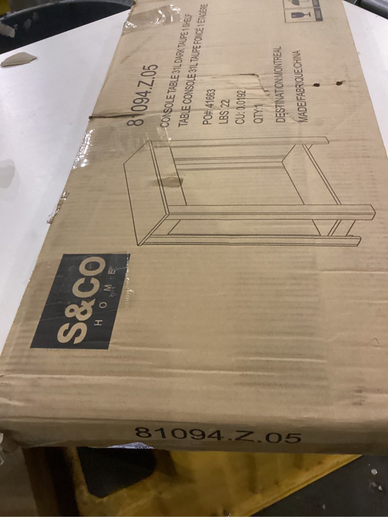 Condition photo showing New/Like New for Console table