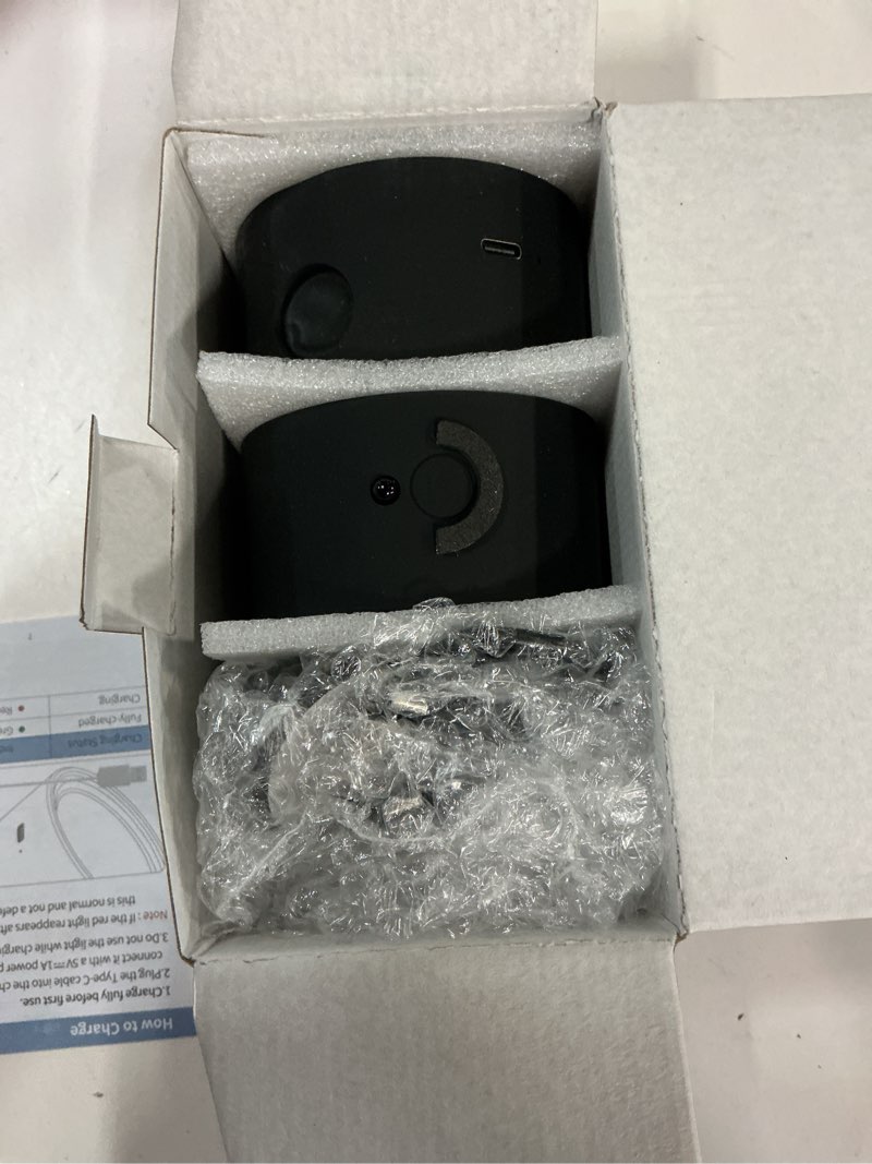 Condition photo showing New/Like New for LED Wall Mounted Lights, Rechargeable Wall Sconces Lamp, 3 Color Temps & Remote and Touch, 360°Rotation Dimmable Cordless Wall Light for Study Bedroom Reading Bedside(Black, 2 Pack) Black 2 Pack