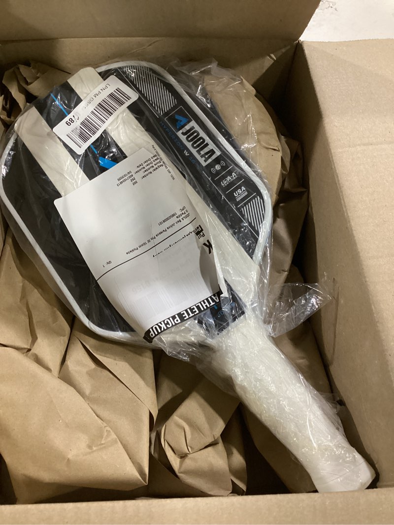 Condition photo showing Good Condition for joola pro iv pickleball paddles – raw carbon fiber surface – perseus, hyperion, scorpeus & magnus shapes – 14mm/16mm – tech flex power – propulsion core – wide or elongated – upa-a and usap approved 16mm hyperion