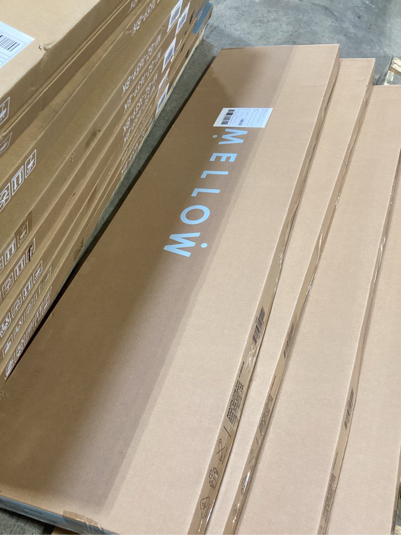 Condition photo showing New/Like New for best price mattress 14 inch metal platform beds w/ heavy duty steel slat mattress foundation (no box spring needed), queen, black queen 14 inch black bed frame