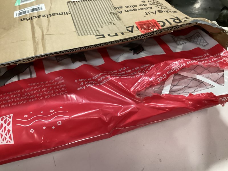Condition photo showing Good Condition for Frigidaire PureAir® 20x25x1 MERV 8 Allergen Electrostatic Pleated Air Conditioner HVAC AC Furnace Filters - 6 Pack (exact dimensions 19.81 X 24.81 X 0.81) 20 x 25 x 1 Merv 8 6 Pack