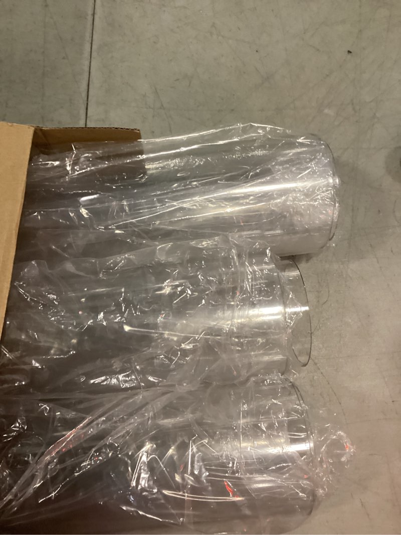 Condition photo showing New/Like New for nuogo 6 pcs plastic clear cylinder vase for home acrylic flower clear vase centerpiece for centerpieces wedding party decorations opening round (12 inch)