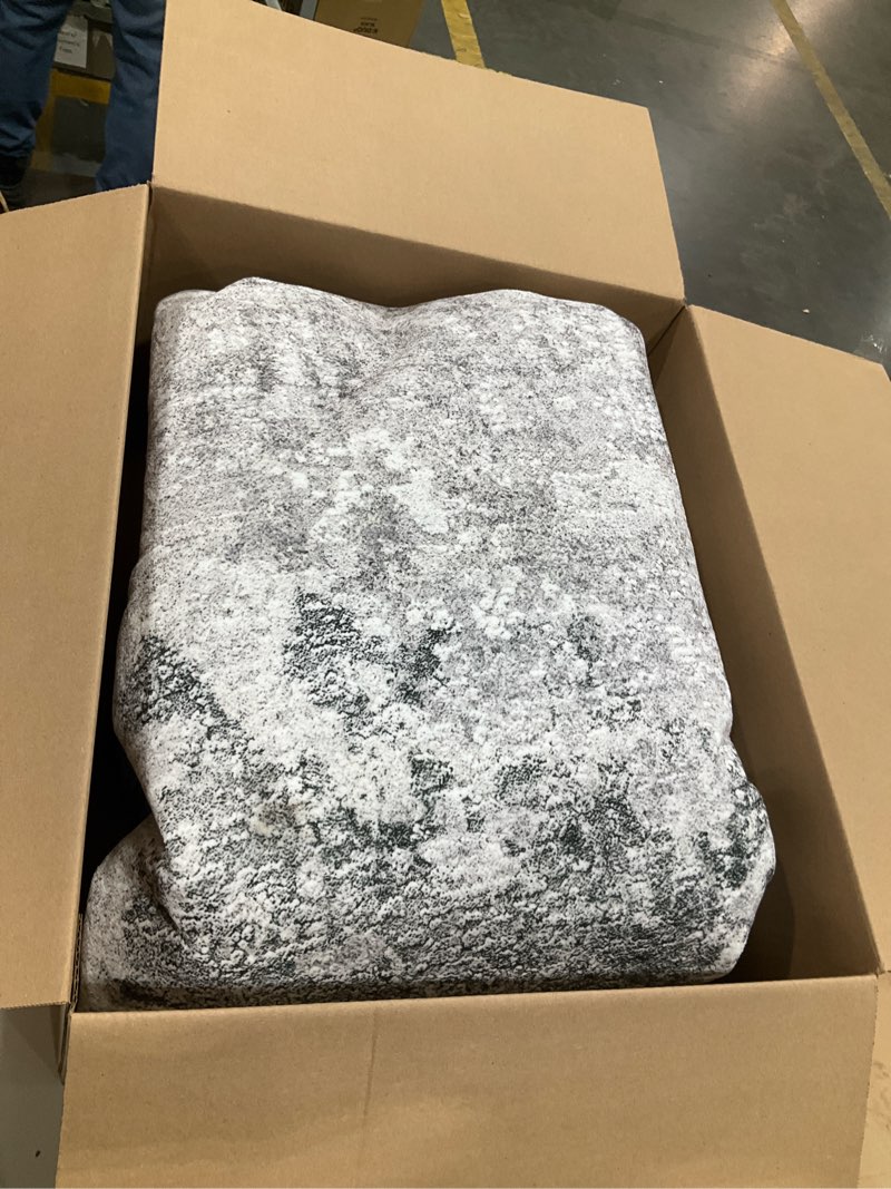 Condition photo showing Good Condition for beimo area rugs 6x9 for living room bedroom, modern abstract machine washable rug, large soft low pile floor carpet with non slip backing for dining room, grey abstract slate grey 6' x 9' (rectangular)