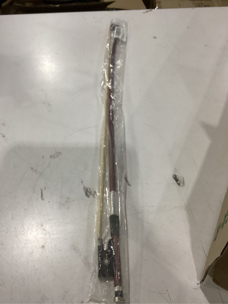Condition photo showing Good Condition for amzz professional 1/2 violin bow – brazilwood, ebony frog, white horsehair, handmade & balanced for students & advanced players 1/2 brazilwood violin bow