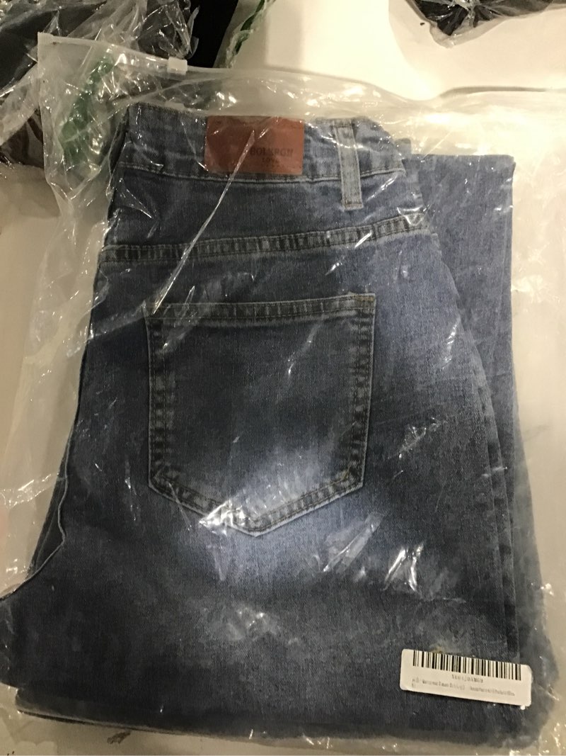 Condition photo showing Good Condition for Womens Wide Leg Jeans High Waisted Straight Leg Baggy Trendy Denim Pants with Pocket Blue X-Large