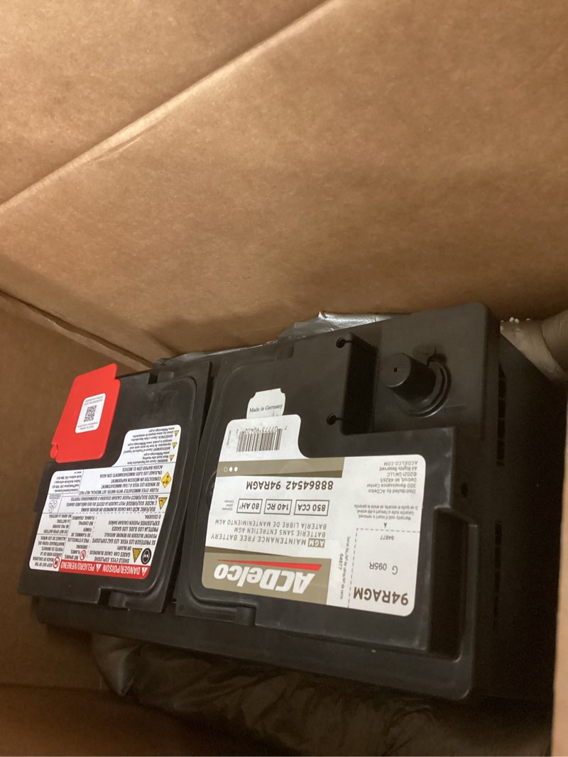 Condition photo showing Good Condition for ACDelco Gold 94RAGM (88864542) 36 Month Warranty AGM BCI Group 94R Battery Battery Pack of 1