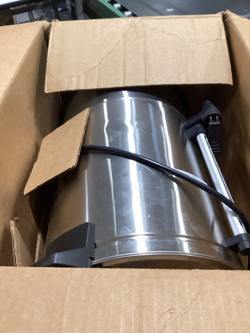 Condition photo showing Good Condition for sybo sr-cp-100b commercial grade stainless steel percolate coffee maker hot water urn for catering, 100-cup 16 l, metallic 16l metallic
