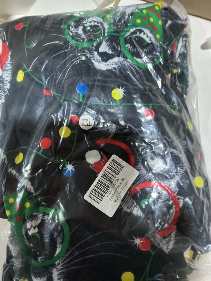 Condition photo showing Good Condition for XFT Women's Casual 2-Piece Outfits Long Sleeve Cardigan Cover up Long Pants Halloween Pumpkin Costume Set M-black X-Large