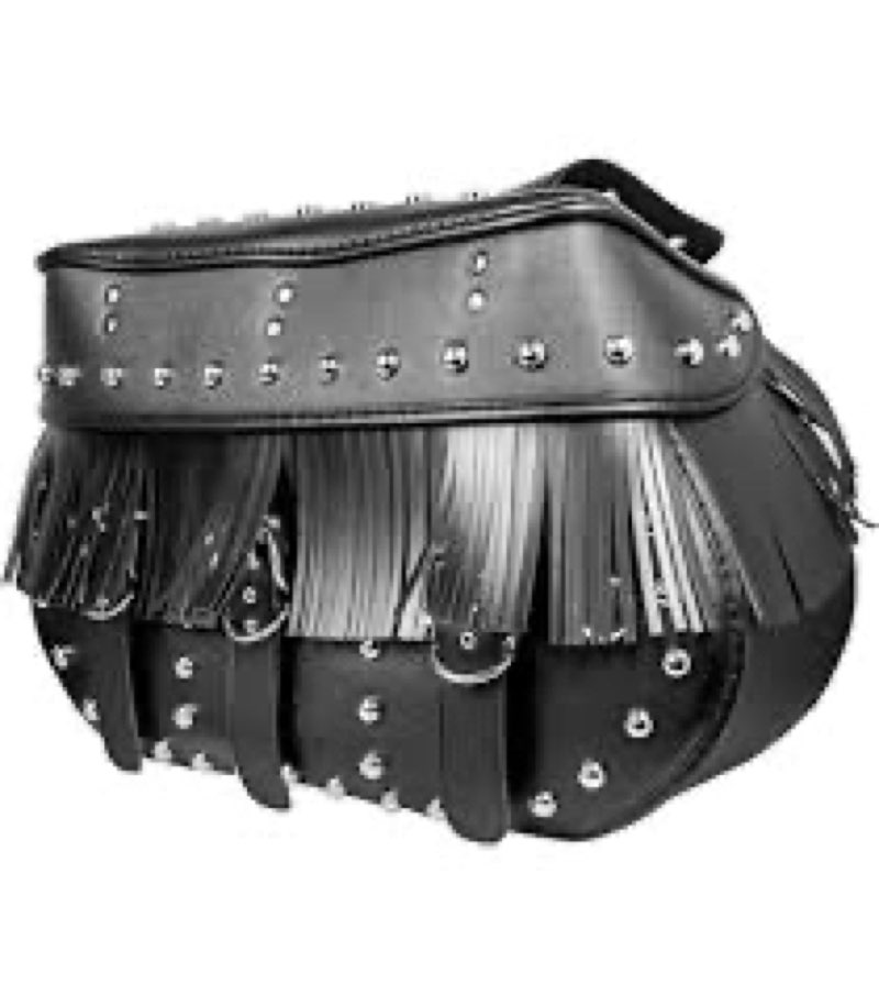 Vechkom Vintage Saddlebags Motorcycle 27L Universal PU Waterproof Saddle bags for Scooter Honda Suzu