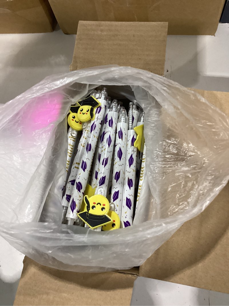 Condition photo showing Good Condition for sayglossy 36 sets 2026 graduation party favors for guests graduation ballpoint pens and class of 2026 cards bulk end of the year gifts class of 2026 favors for adults graduates(purple)