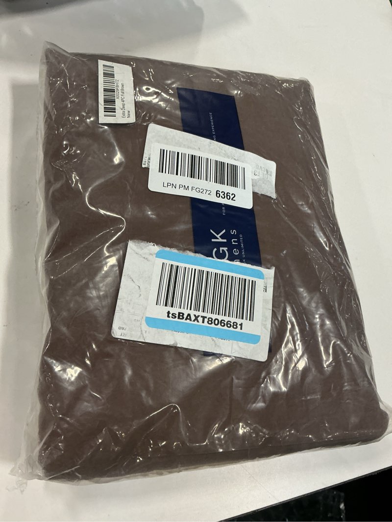 Condition photo showing New/Like New for Extra Deep Pocket Full Sheets - 4 Piece Breathable & Cooling Bed Sheets - Hotel Luxury Bed Sheet Set - Soft, Wrinkle Free & Comfy - Easily Fits Extra Deep Mattresses - Deep Pocket Brown Sheets Set Full 16 - Brown