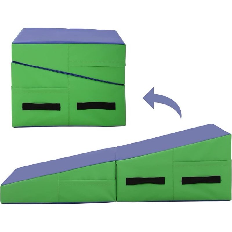 Color purple and pink ))))item similar )))Gymnastics Mat Incline Mat Tumbling Mat Folding Gymnastic Tumbling Mat Indoor/Outdoor Exercise Mat Home Gym Yoga Mat with Handle